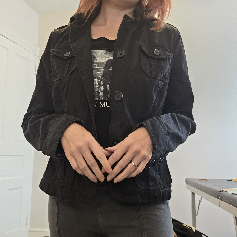 Gap Women's Black Utility Jacket - image 6